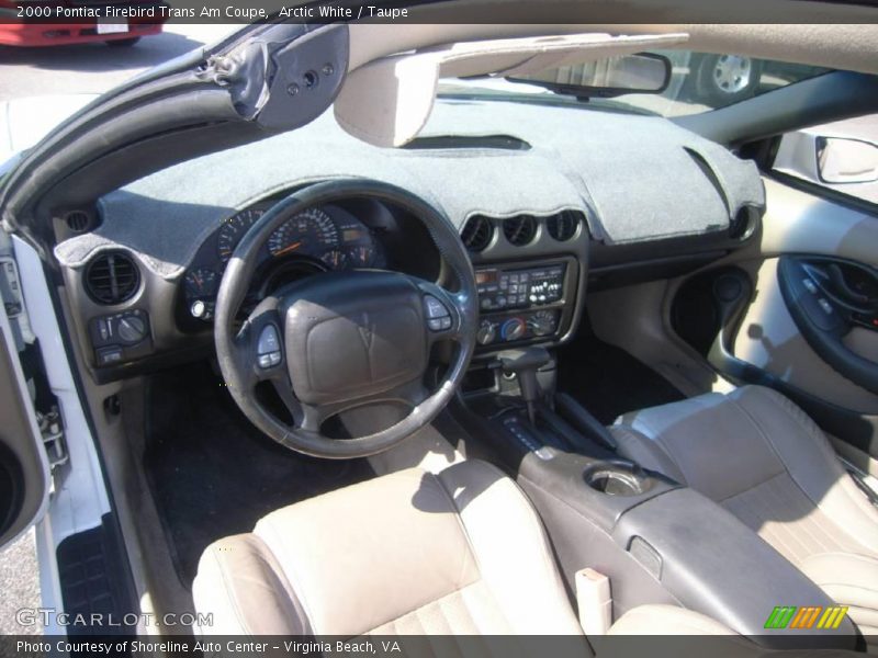 Arctic White / Taupe 2000 Pontiac Firebird Trans Am Coupe
