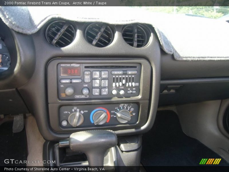 Arctic White / Taupe 2000 Pontiac Firebird Trans Am Coupe