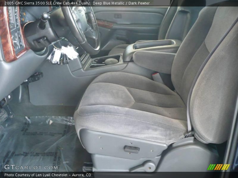 Deep Blue Metallic / Dark Pewter 2005 GMC Sierra 3500 SLE Crew Cab 4x4 Dually