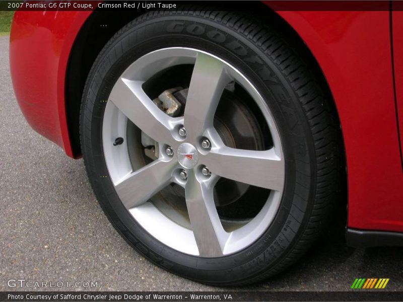 Crimson Red / Light Taupe 2007 Pontiac G6 GTP Coupe