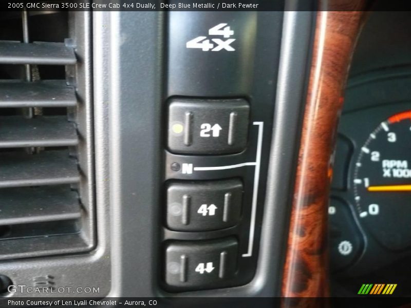 Deep Blue Metallic / Dark Pewter 2005 GMC Sierra 3500 SLE Crew Cab 4x4 Dually