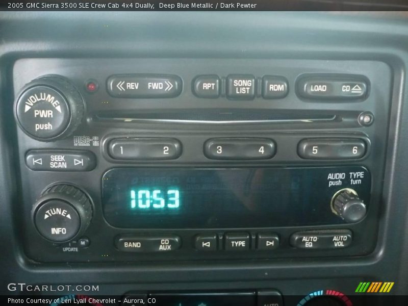 Deep Blue Metallic / Dark Pewter 2005 GMC Sierra 3500 SLE Crew Cab 4x4 Dually