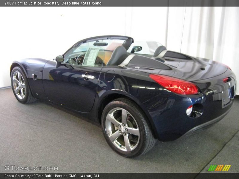 Deep Blue / Steel/Sand 2007 Pontiac Solstice Roadster