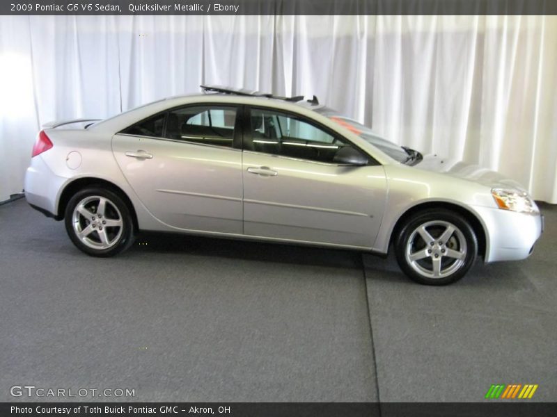 Quicksilver Metallic / Ebony 2009 Pontiac G6 V6 Sedan