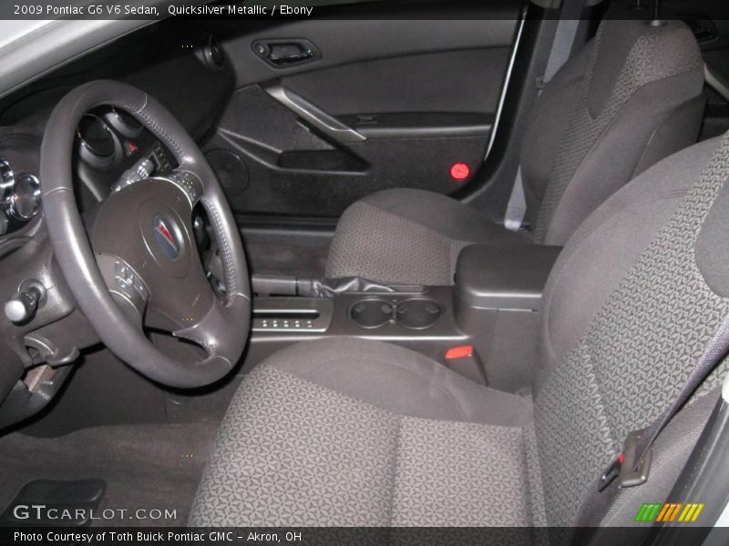 Quicksilver Metallic / Ebony 2009 Pontiac G6 V6 Sedan
