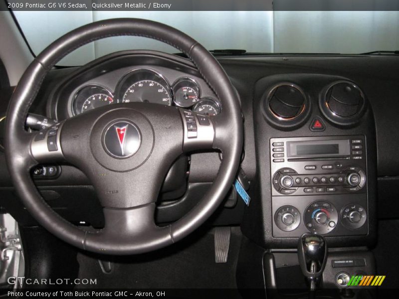 Quicksilver Metallic / Ebony 2009 Pontiac G6 V6 Sedan