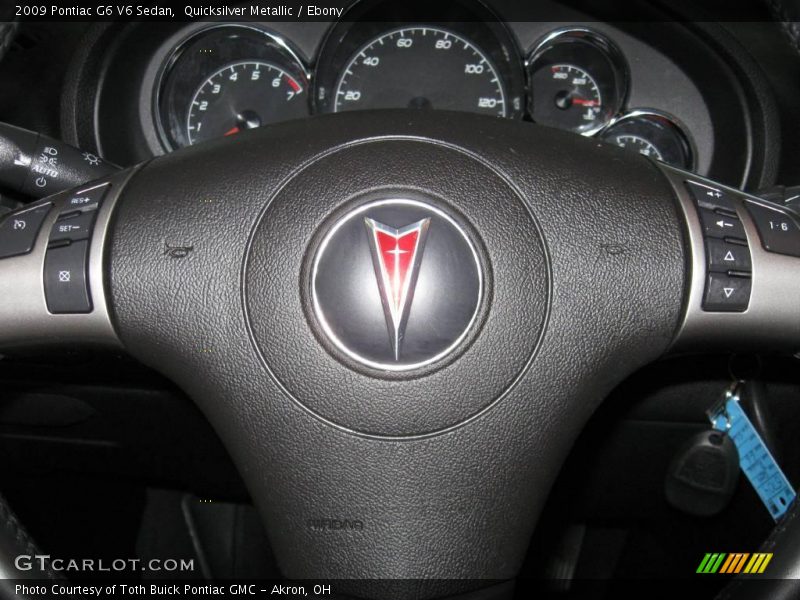 Quicksilver Metallic / Ebony 2009 Pontiac G6 V6 Sedan