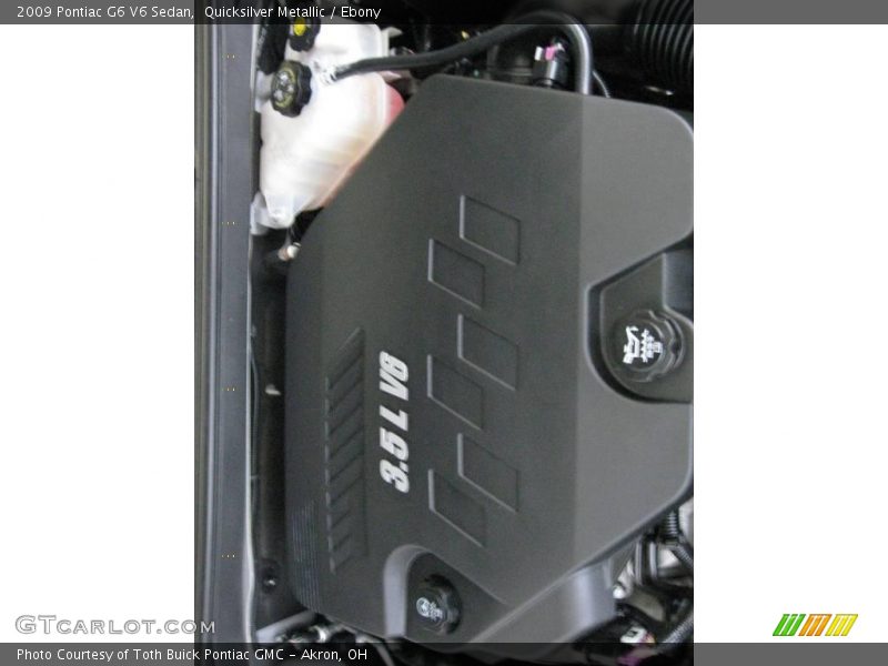 Quicksilver Metallic / Ebony 2009 Pontiac G6 V6 Sedan
