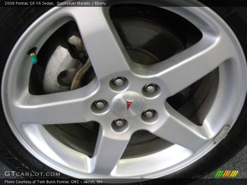 Quicksilver Metallic / Ebony 2009 Pontiac G6 V6 Sedan