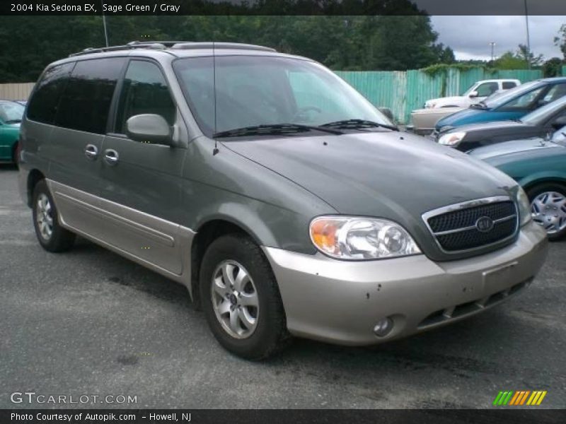 Sage Green / Gray 2004 Kia Sedona EX