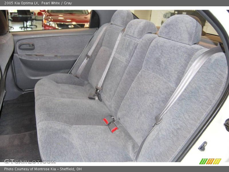 Pearl White / Gray 2005 Kia Optima LX
