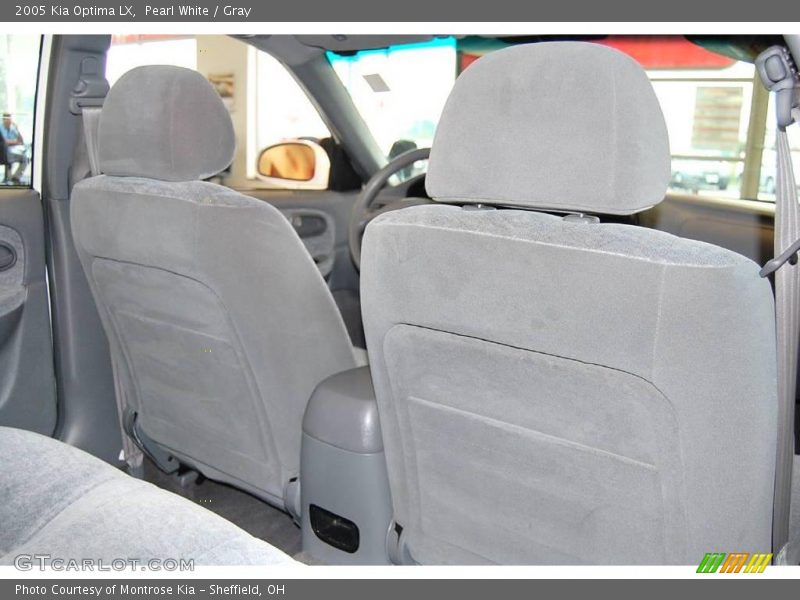 Pearl White / Gray 2005 Kia Optima LX