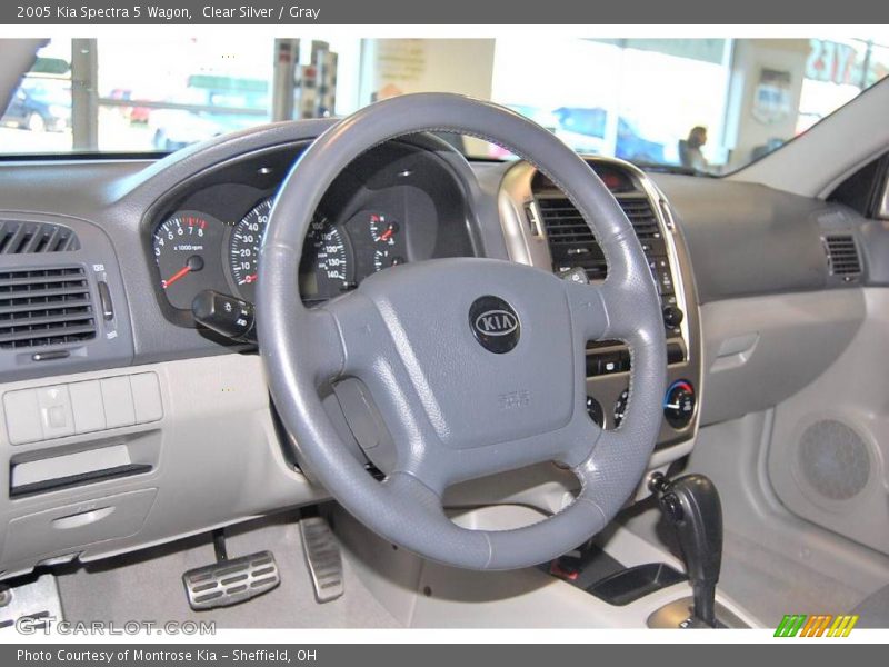 Clear Silver / Gray 2005 Kia Spectra 5 Wagon