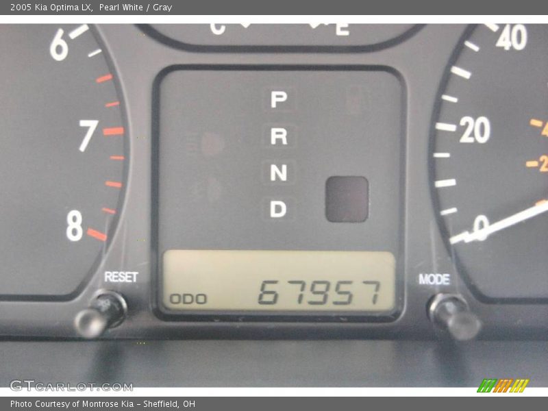 Pearl White / Gray 2005 Kia Optima LX