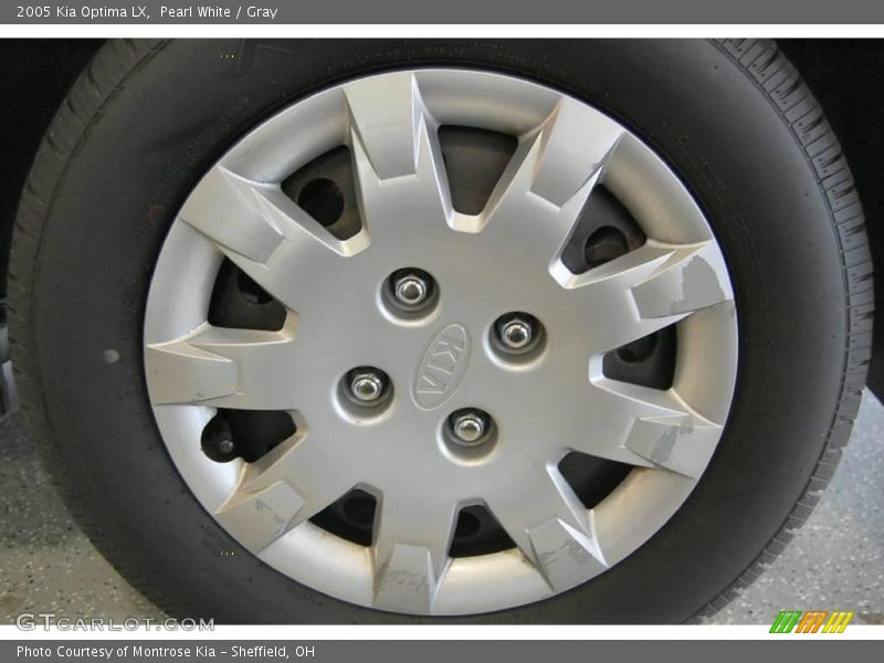 Pearl White / Gray 2005 Kia Optima LX