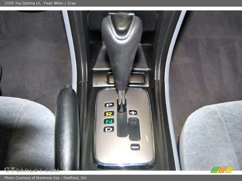 Pearl White / Gray 2005 Kia Optima LX