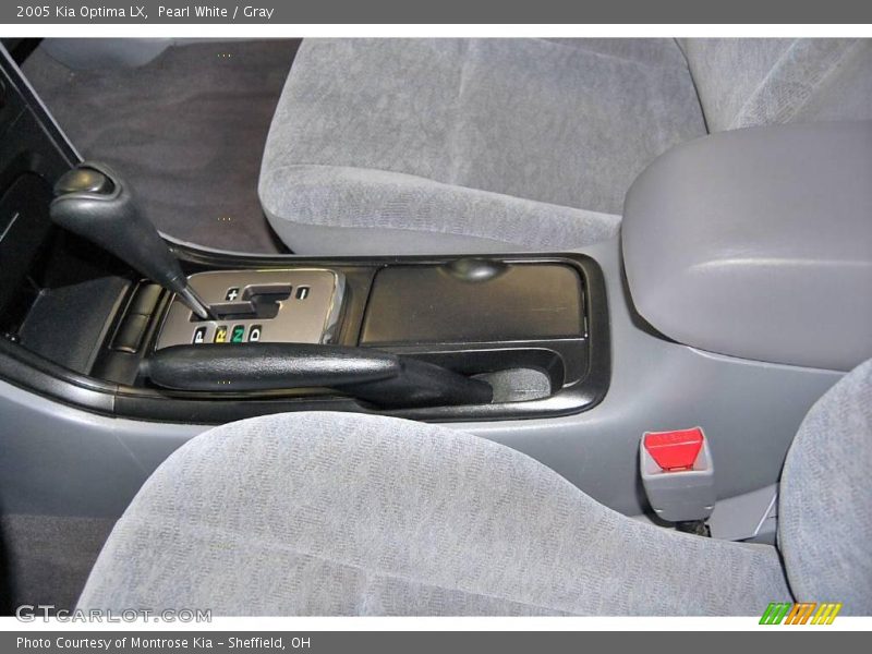 Pearl White / Gray 2005 Kia Optima LX