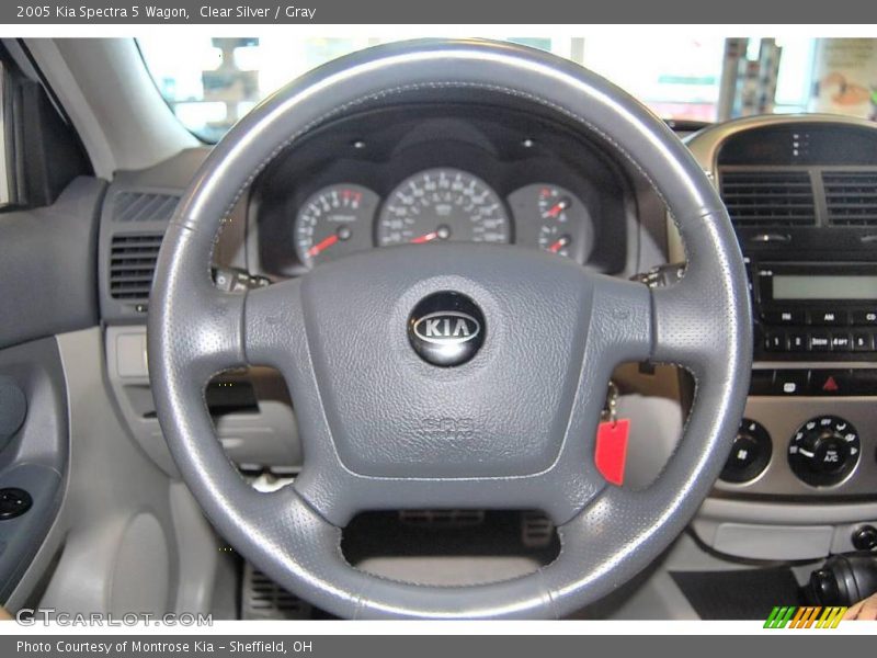 Clear Silver / Gray 2005 Kia Spectra 5 Wagon