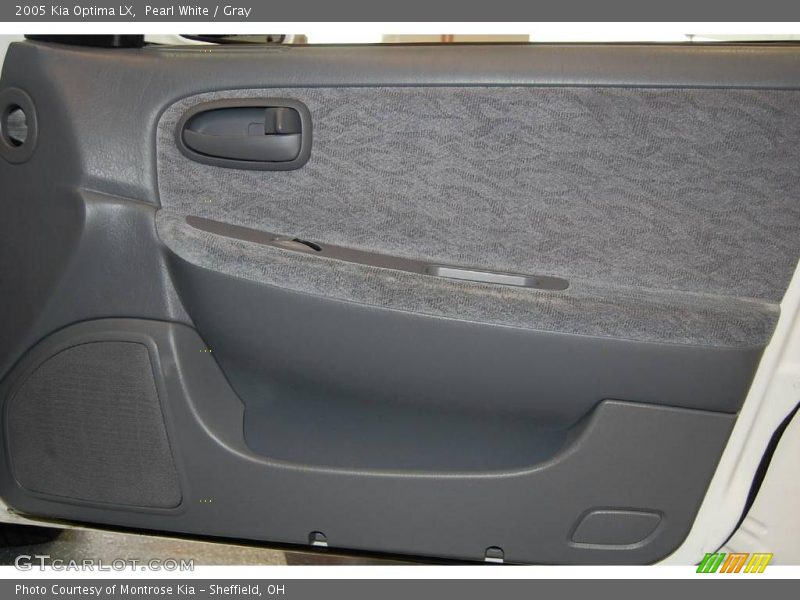 Pearl White / Gray 2005 Kia Optima LX