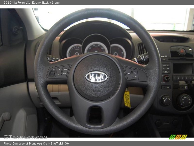 Ebony Black / Stone 2010 Kia Forte LX