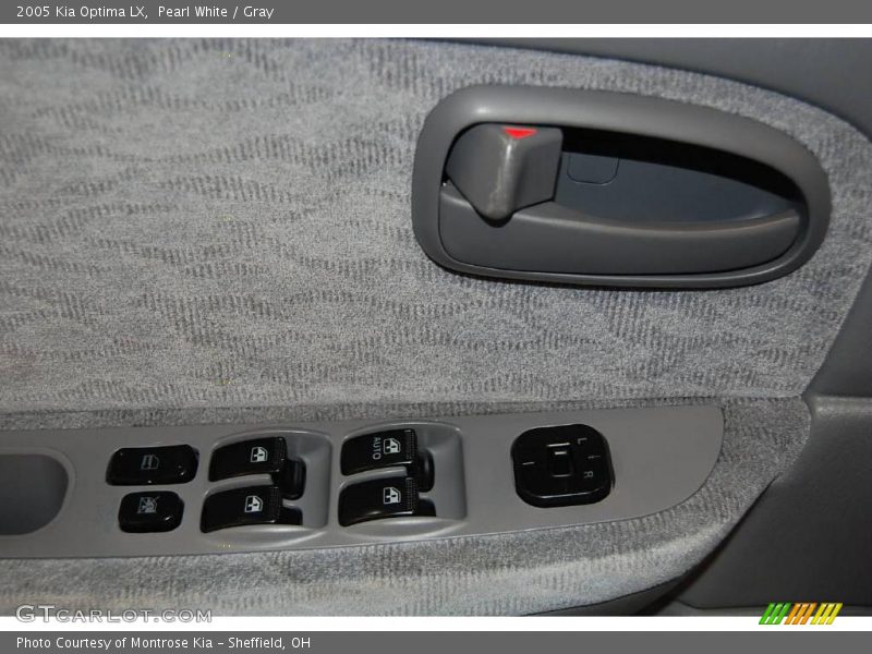 Pearl White / Gray 2005 Kia Optima LX