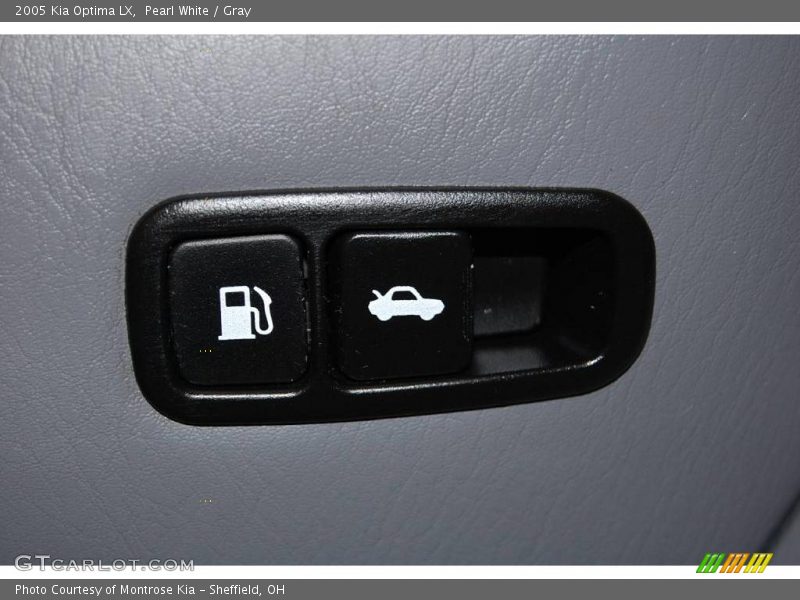 Pearl White / Gray 2005 Kia Optima LX