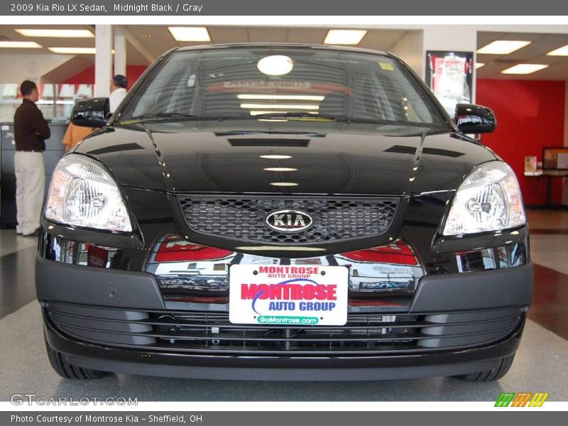 Midnight Black / Gray 2009 Kia Rio LX Sedan