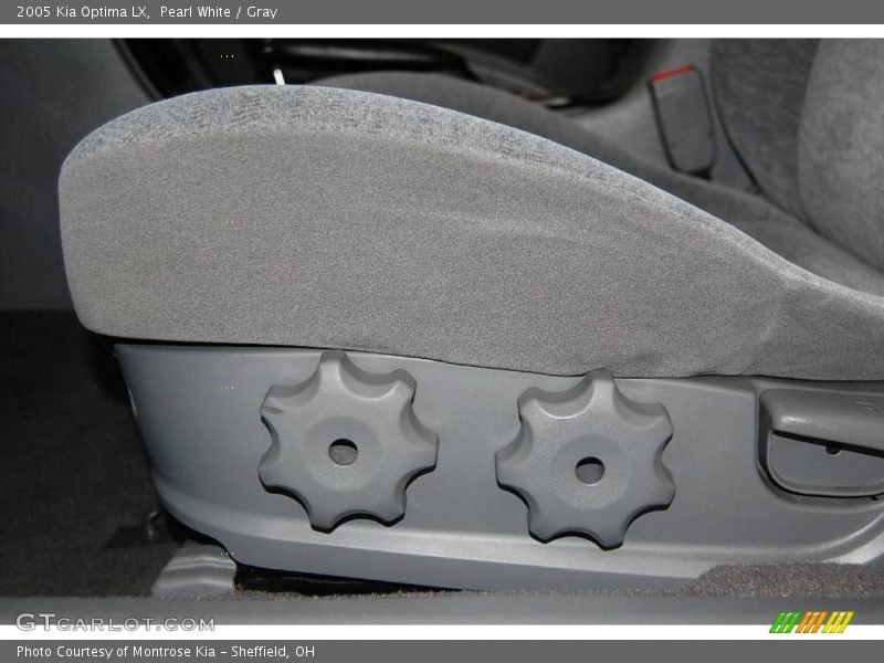 Pearl White / Gray 2005 Kia Optima LX