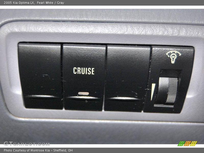 Pearl White / Gray 2005 Kia Optima LX