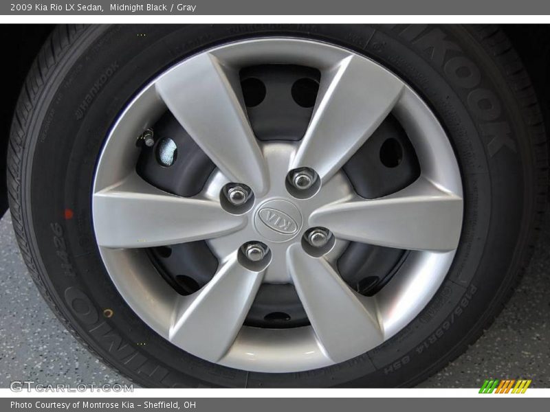Midnight Black / Gray 2009 Kia Rio LX Sedan