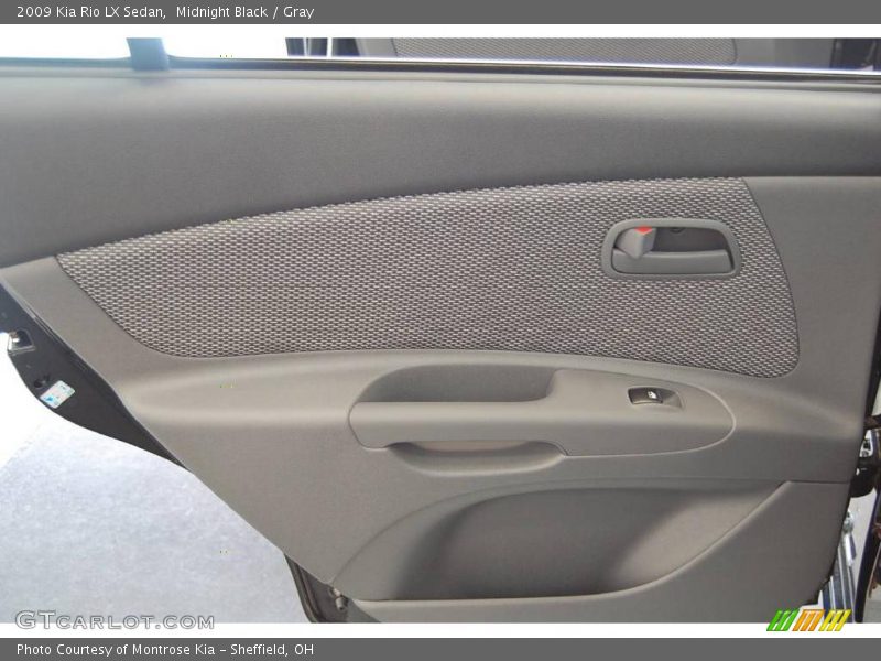 Midnight Black / Gray 2009 Kia Rio LX Sedan