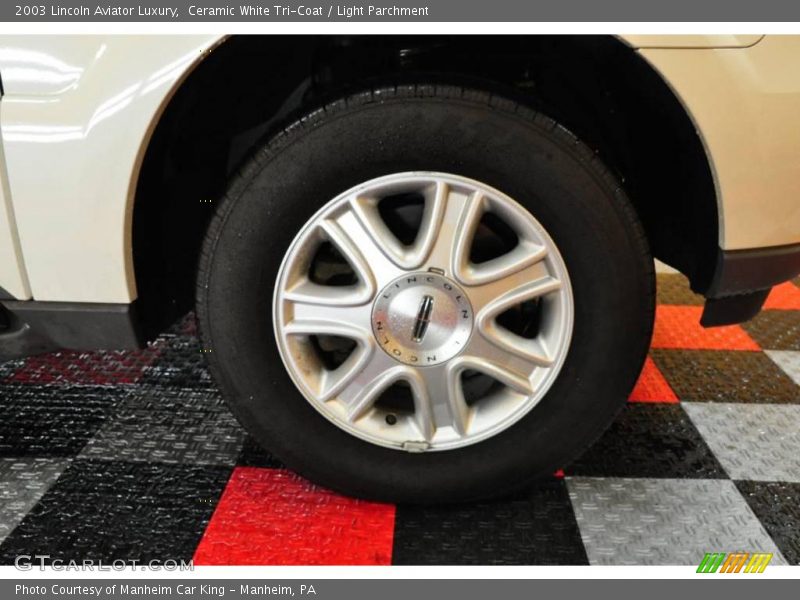 Ceramic White Tri-Coat / Light Parchment 2003 Lincoln Aviator Luxury