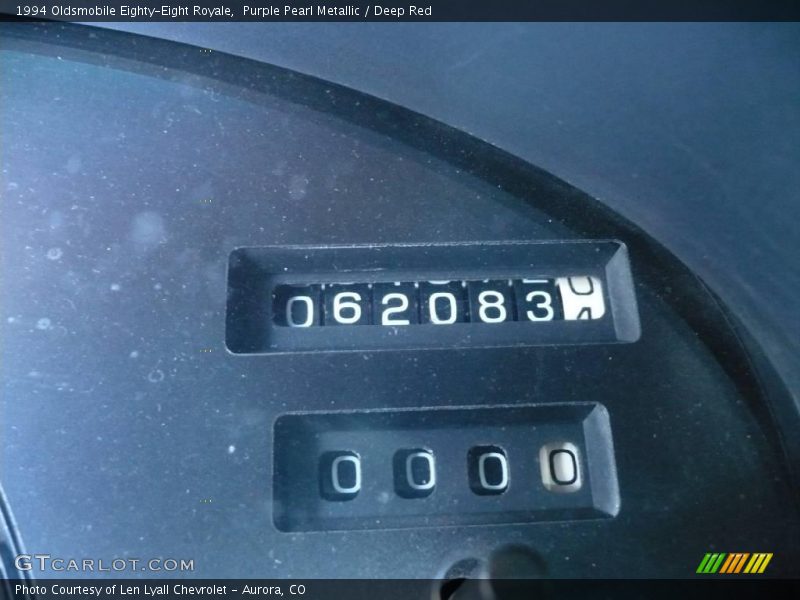 Purple Pearl Metallic / Deep Red 1994 Oldsmobile Eighty-Eight Royale