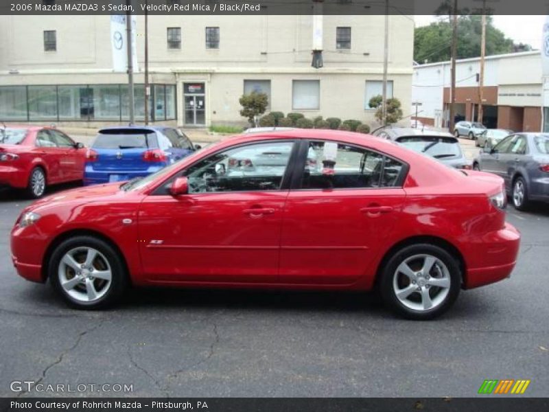 Velocity Red Mica / Black/Red 2006 Mazda MAZDA3 s Sedan