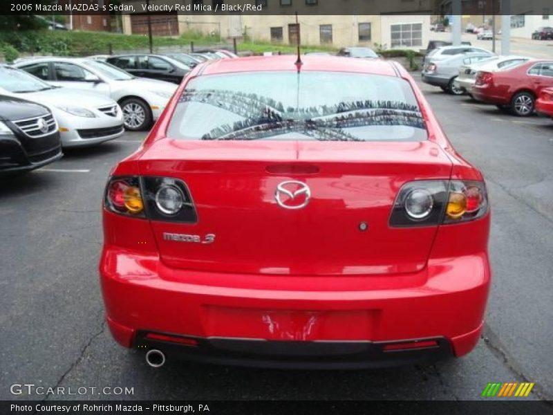 Velocity Red Mica / Black/Red 2006 Mazda MAZDA3 s Sedan