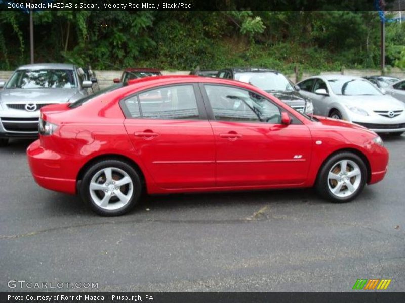 Velocity Red Mica / Black/Red 2006 Mazda MAZDA3 s Sedan