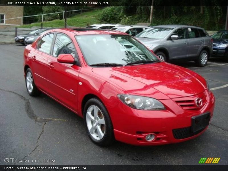 Velocity Red Mica / Black/Red 2006 Mazda MAZDA3 s Sedan