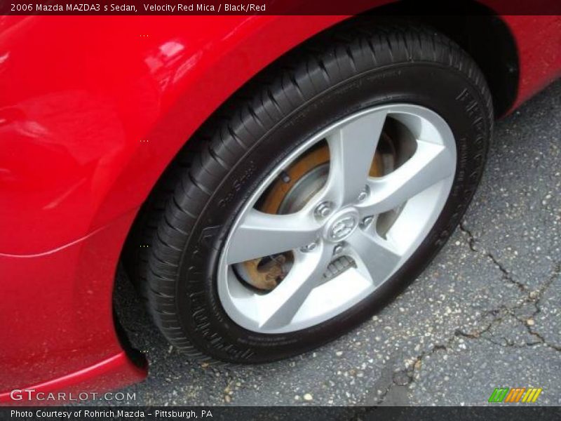 Velocity Red Mica / Black/Red 2006 Mazda MAZDA3 s Sedan