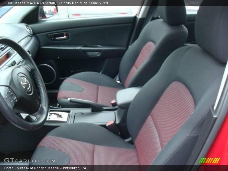 Velocity Red Mica / Black/Red 2006 Mazda MAZDA3 s Sedan