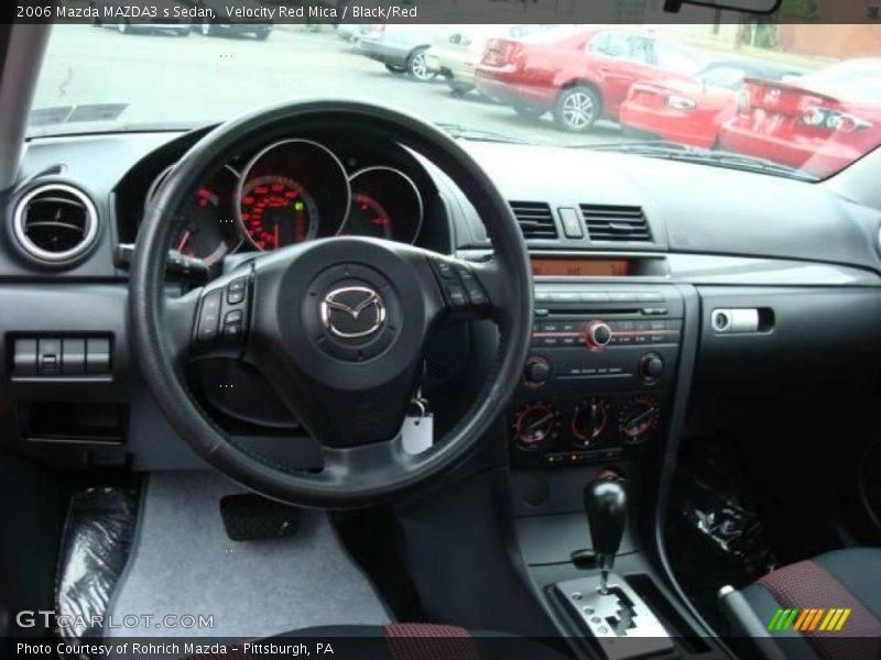 Velocity Red Mica / Black/Red 2006 Mazda MAZDA3 s Sedan