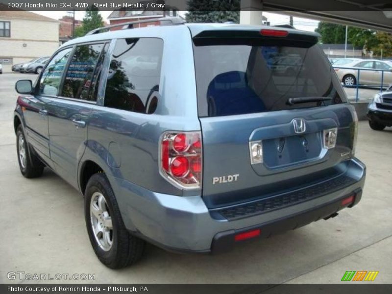 Steel Blue Metallic / Gray 2007 Honda Pilot EX-L 4WD