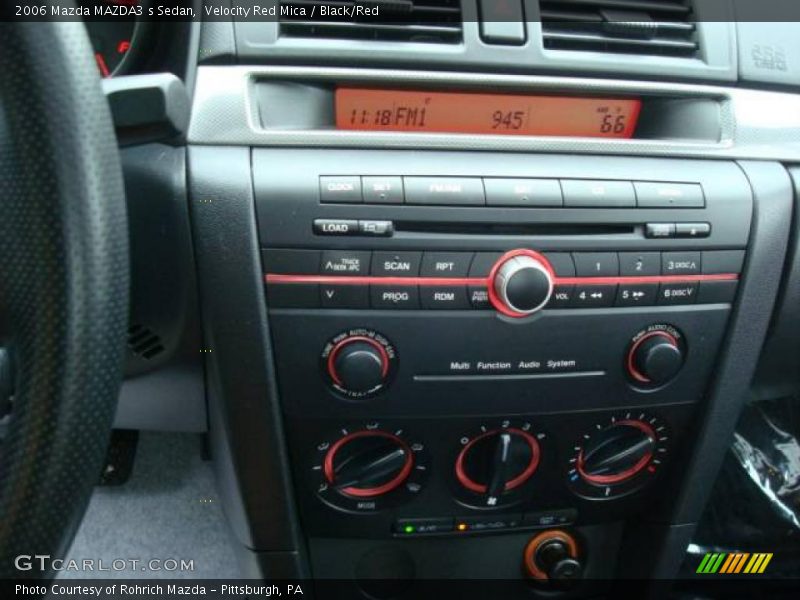 Velocity Red Mica / Black/Red 2006 Mazda MAZDA3 s Sedan