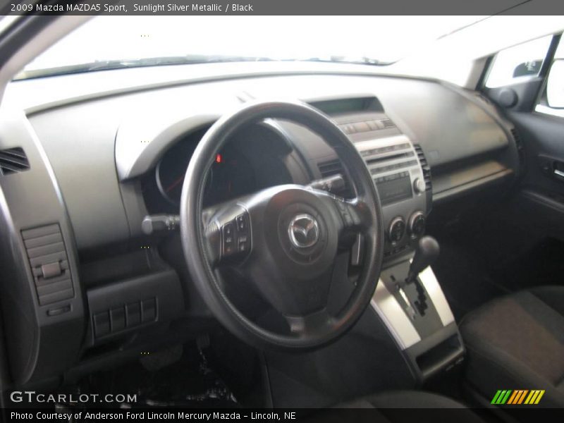 Sunlight Silver Metallic / Black 2009 Mazda MAZDA5 Sport