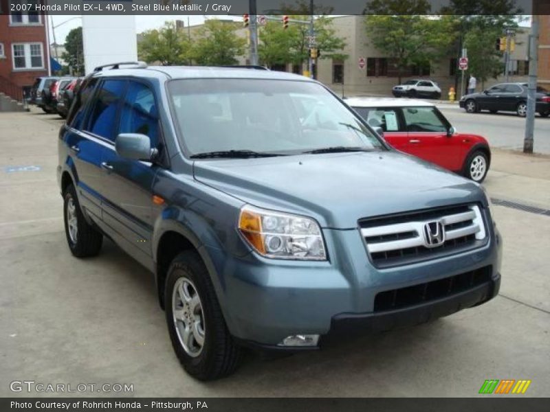 Steel Blue Metallic / Gray 2007 Honda Pilot EX-L 4WD