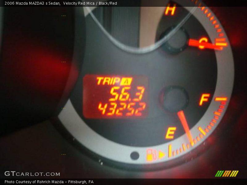 Velocity Red Mica / Black/Red 2006 Mazda MAZDA3 s Sedan