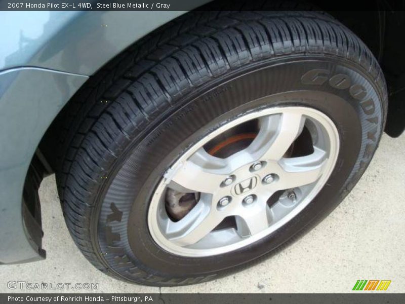 Steel Blue Metallic / Gray 2007 Honda Pilot EX-L 4WD