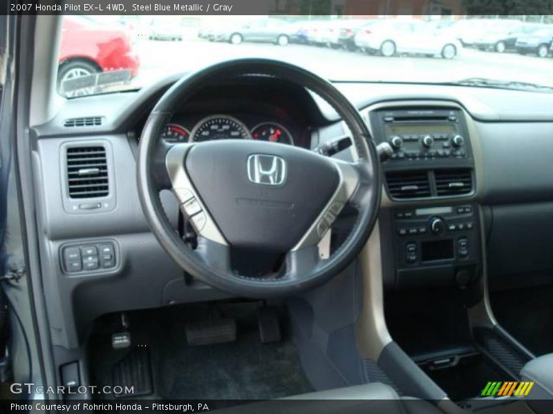 Steel Blue Metallic / Gray 2007 Honda Pilot EX-L 4WD