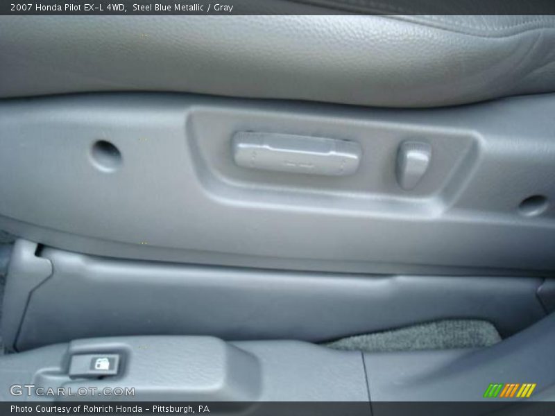 Steel Blue Metallic / Gray 2007 Honda Pilot EX-L 4WD