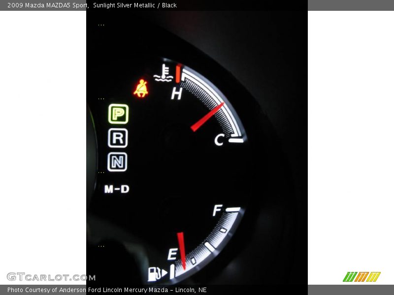 Sunlight Silver Metallic / Black 2009 Mazda MAZDA5 Sport