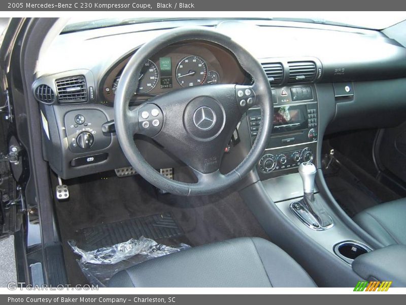 Black / Black 2005 Mercedes-Benz C 230 Kompressor Coupe